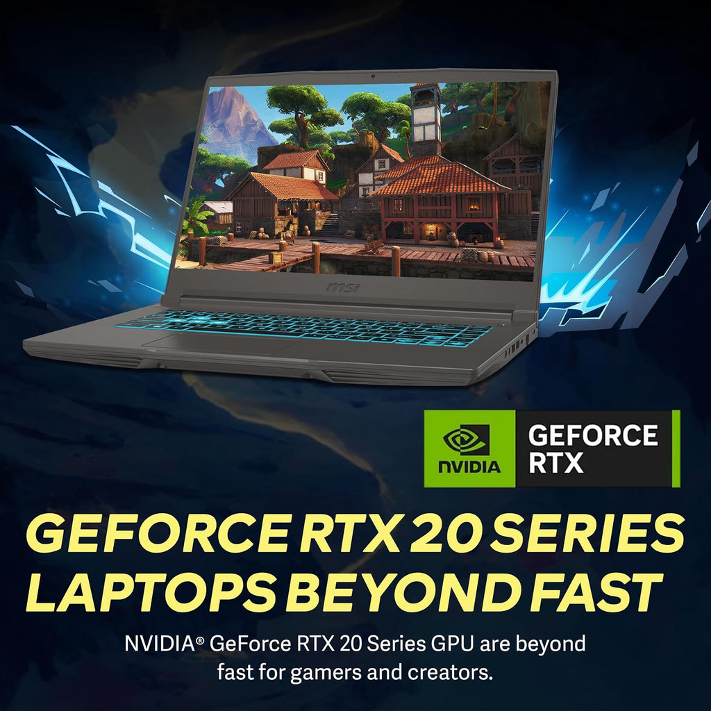 msi Thin 15 15.6' FHD IPS 144Hz Gaming Laptop, Intel i5-12450H, 32GB RAM, 1TB PCIe SSD, NVIDIA GeForce RTX 2050, Backlit Keyboard, WiFi 6, Black, Win 11 Home, 256GB Docking Station Set