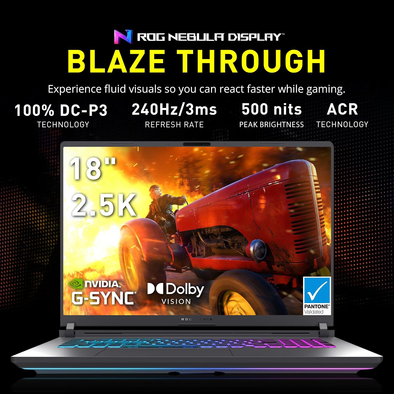ASUS ROG Strix G18 18' WQXGA 240Hz Gaming Laptop, GeForce RTX 5070 8GB, Intel Ultra 9 275HX, 16GB DDR5, 2TB Storage (1TB SSD + 1TB Docking Station Set), Backlit Keyboard, IR Camera, Win11 Pro, Gray