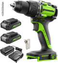 Greenworks 24V Brushless Cordless Compact 1/2 in. Drill/Driver Kit (Keyless Ratcheting Metal Chuck /530 in.-lbs. /21+1 Clutch Position/LED Light), 2×2Ah Battery and Fast Charger Included