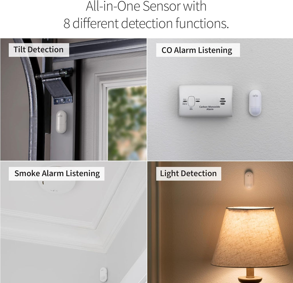 Home Security System - Wired Keypad Sensor Hub, (2) 8-in-1 Sensors, 24/7 Professional Monitoring + Indoor 2K (1 Cam + Outdoor 2K (1 cam) Bundle - No Contract Required, Alarm System for Home Security