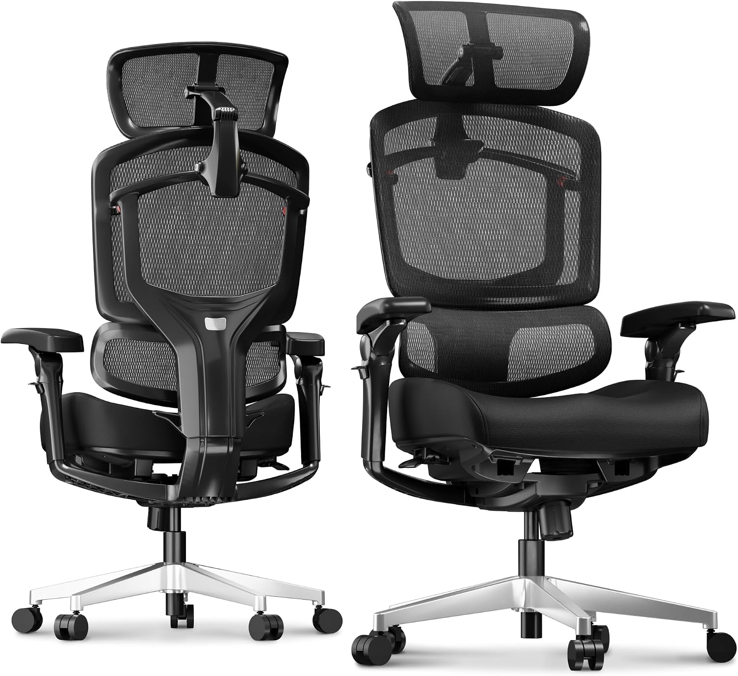 FLEXISPOT ErgoX-PRO Ergonomic Office Chair Black – Cloudtech Cushion, 5D Lumbar, 7D Armrests, 4D Headrest, 551LBS Capacity – Office, Gaming, Home