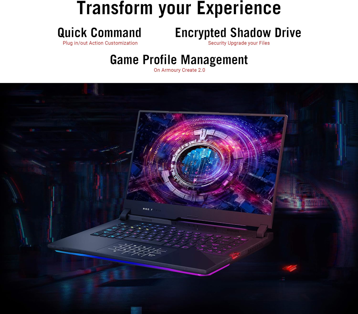 ASUS ROG Strix Scar 15 (2021) Gaming Laptop, 15.6 inch 300Hz IPS Type FHD, NVIDIA GeForce RTX 3080, AMD Ryzen 9 5900HX, 16GB DDR4, 1TB SSD, Opti-Mechanical Per-Key RGB Keyboard, Windows10, G533QS-DS96