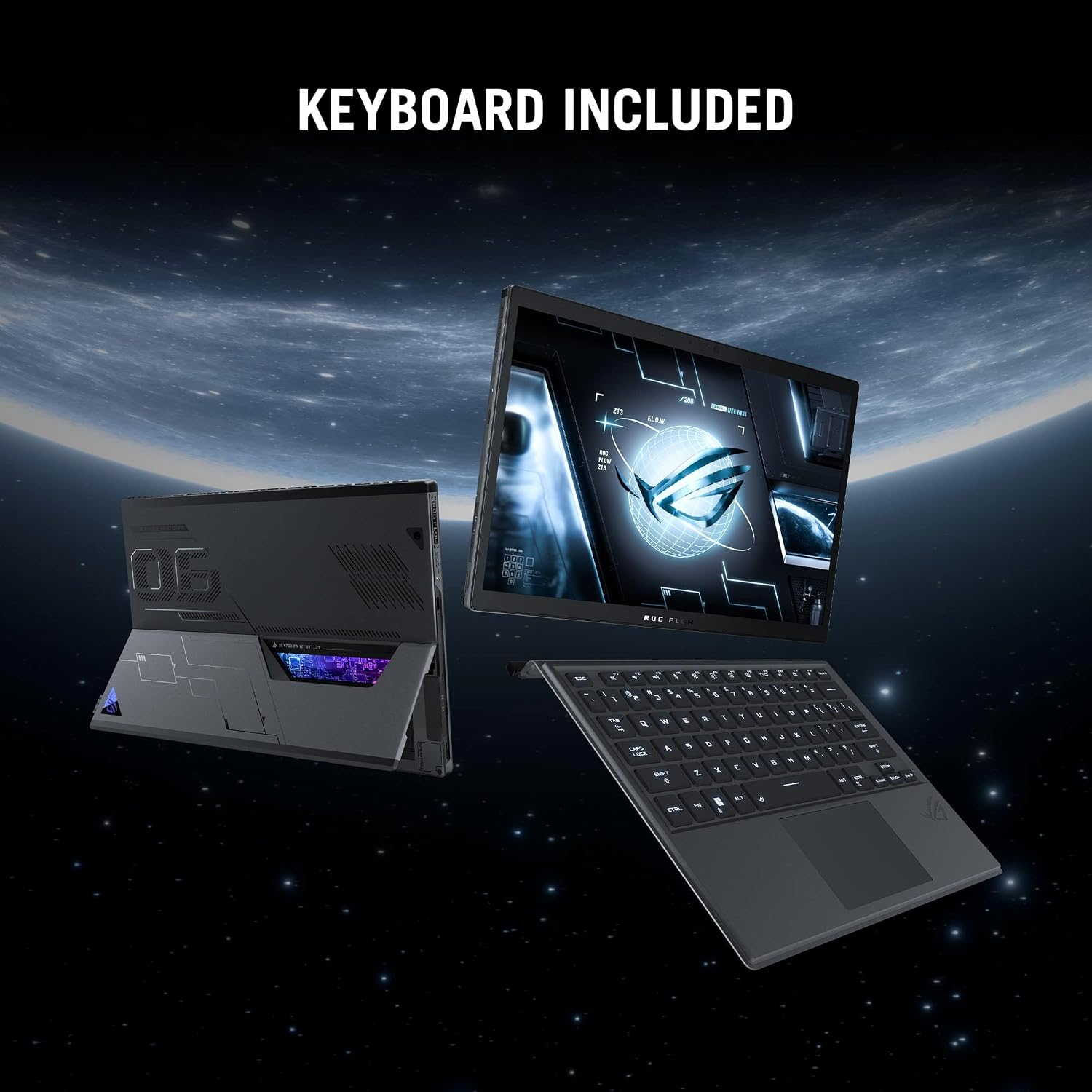ASUS ROG Flow Z13 (2023) Gaming Laptop Tablet, 13.4' Nebula Display 16:10 QHD 165Hz, GeForce RTX 4050, Intel Core i9-13900H, 16GB LPDDR5, 1TB PCIe SSD, Wi-Fi 6E, Windows 11, GZ301VU-DS94