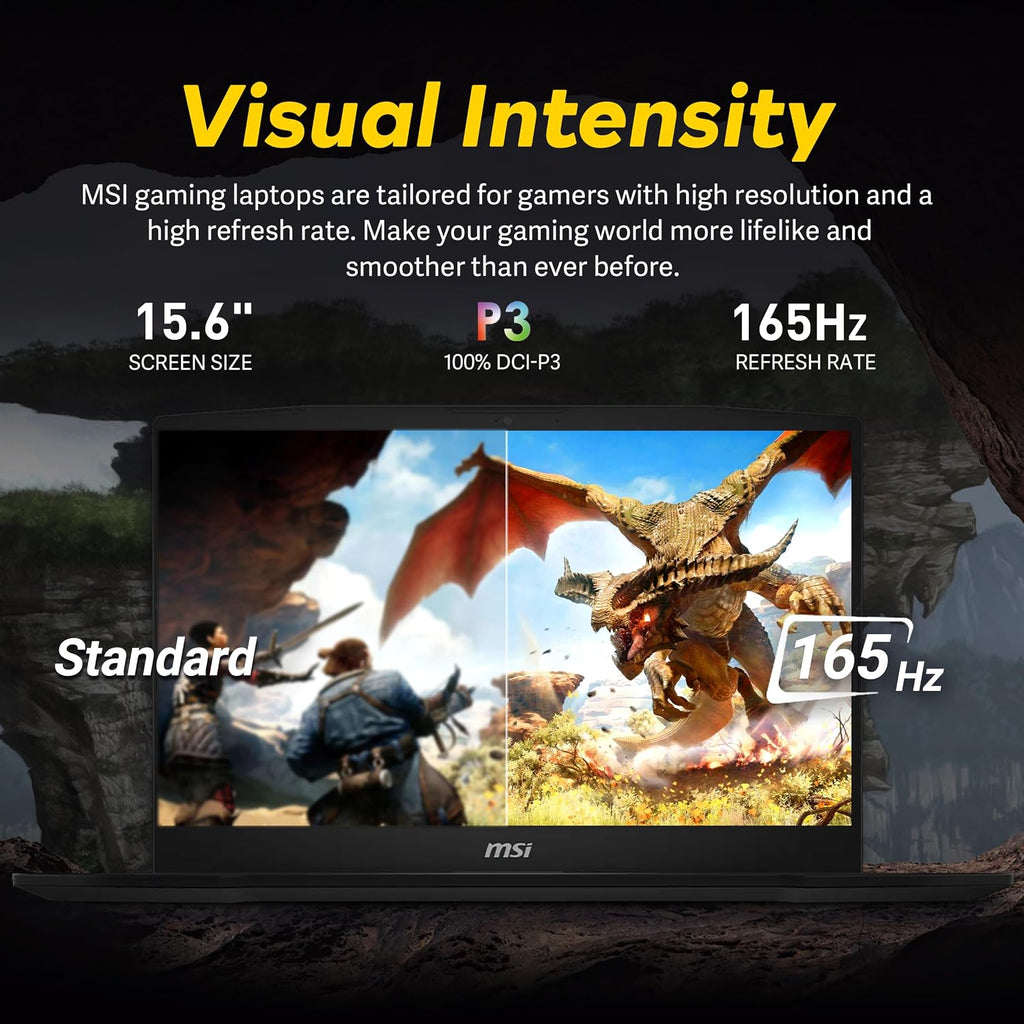 msi Katana 15.6' QHD 165Hz Gaming Laptop, Intel i7-14650HX, ‎NVIDIA GeForce RTX 5070, 32GB DDR5 RAM, 1TB SSD, 4-Zone RGB Backlit Keyboard, Cooler Boost 5, Win 11, Black, 1TB Docking Station Set