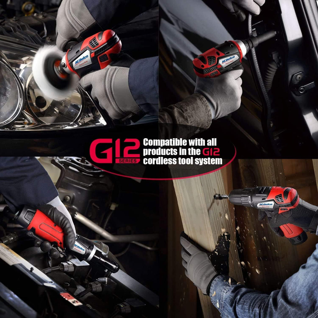 ACDelco G12 Series 2-Tool Combo Kit- 1/4' & 3/8' Brushless Ratchet Wrench, ARW12103-K8