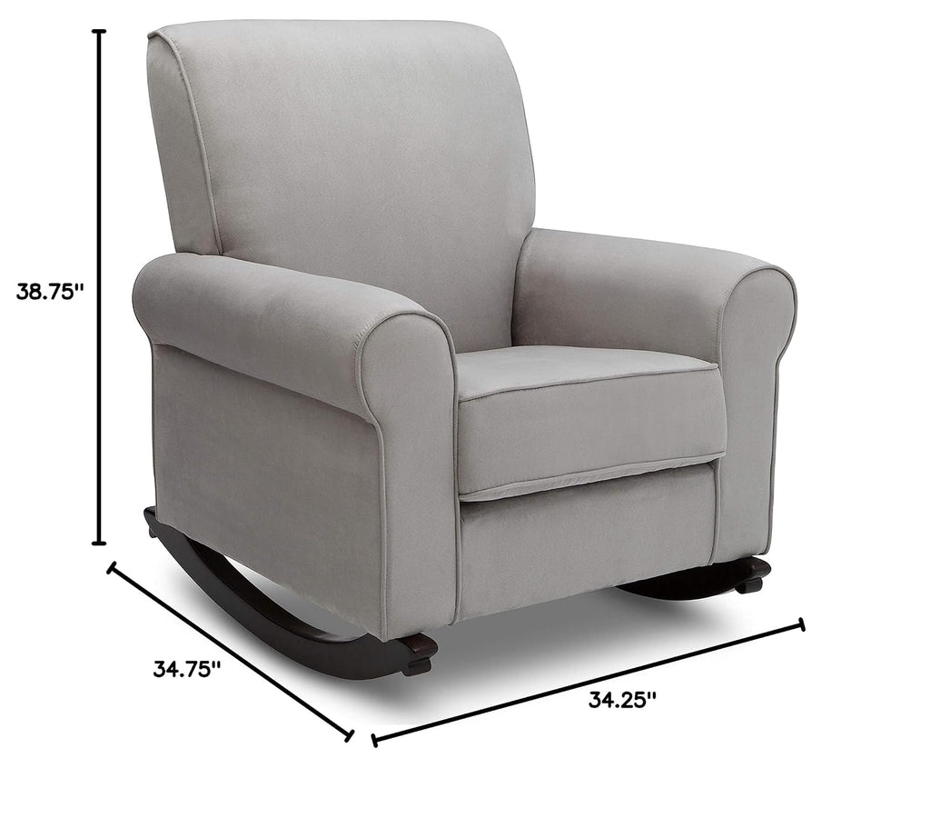 Delta Children Rowen Nursery Rocking Chair, Dove Grey