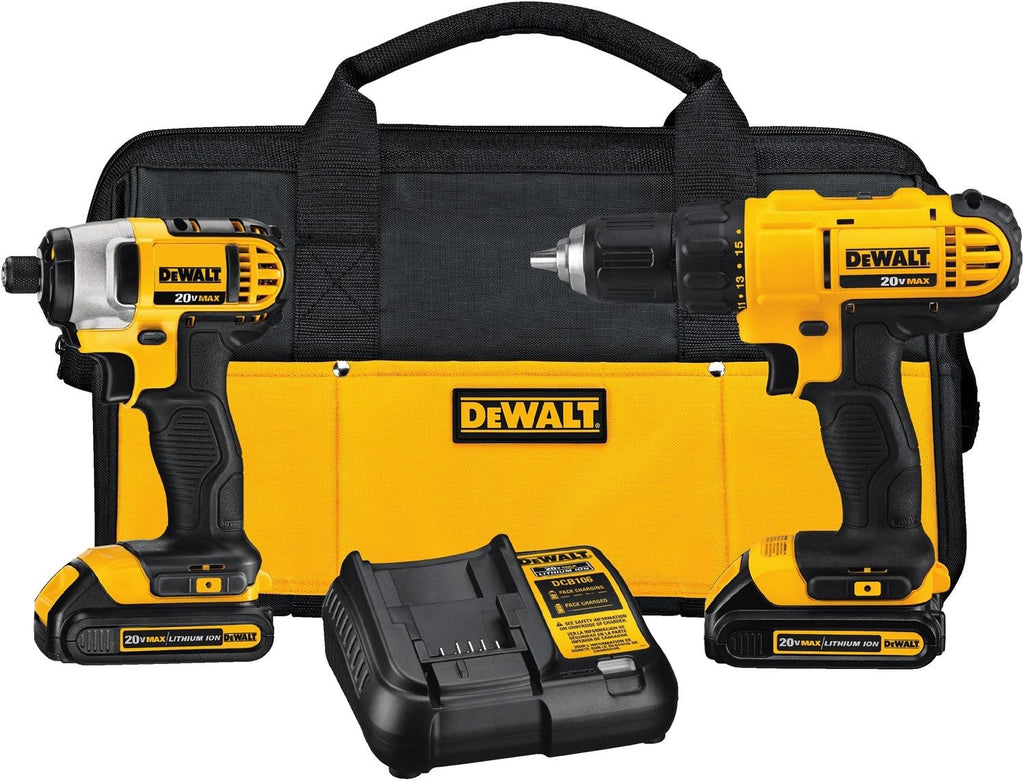 DEWALT Mechanics Tool Set, Drill/Driver & Impact Driver Combo Kit (DCK240C2)