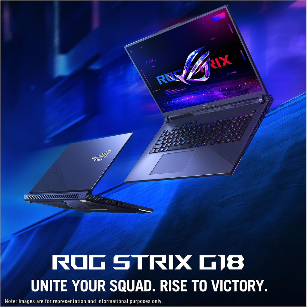 ASUS ROG Strix G18 Gaming Laptop, AMD Ryzen 9-9955HX, 64 GB DDR5 RAM, 4 TB PCIe SSD, 18' 2.5K (2560x1600) 240Hz Display, Nvidia G-Force RTX 5070, 4-Zone RGB Keyboard, W11 Pro, Eclipse Gray