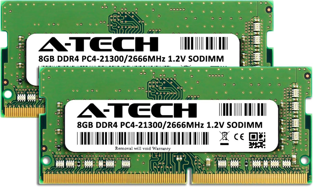A-Tech 16GB Kit (2x8GB) RAM for MSI GF63 Thin Laptop | DDR4 2666MHz PC4-21300 SODIMM 1.2V 260-Pin Non-ECC SO-DIMM Memory Upgrade