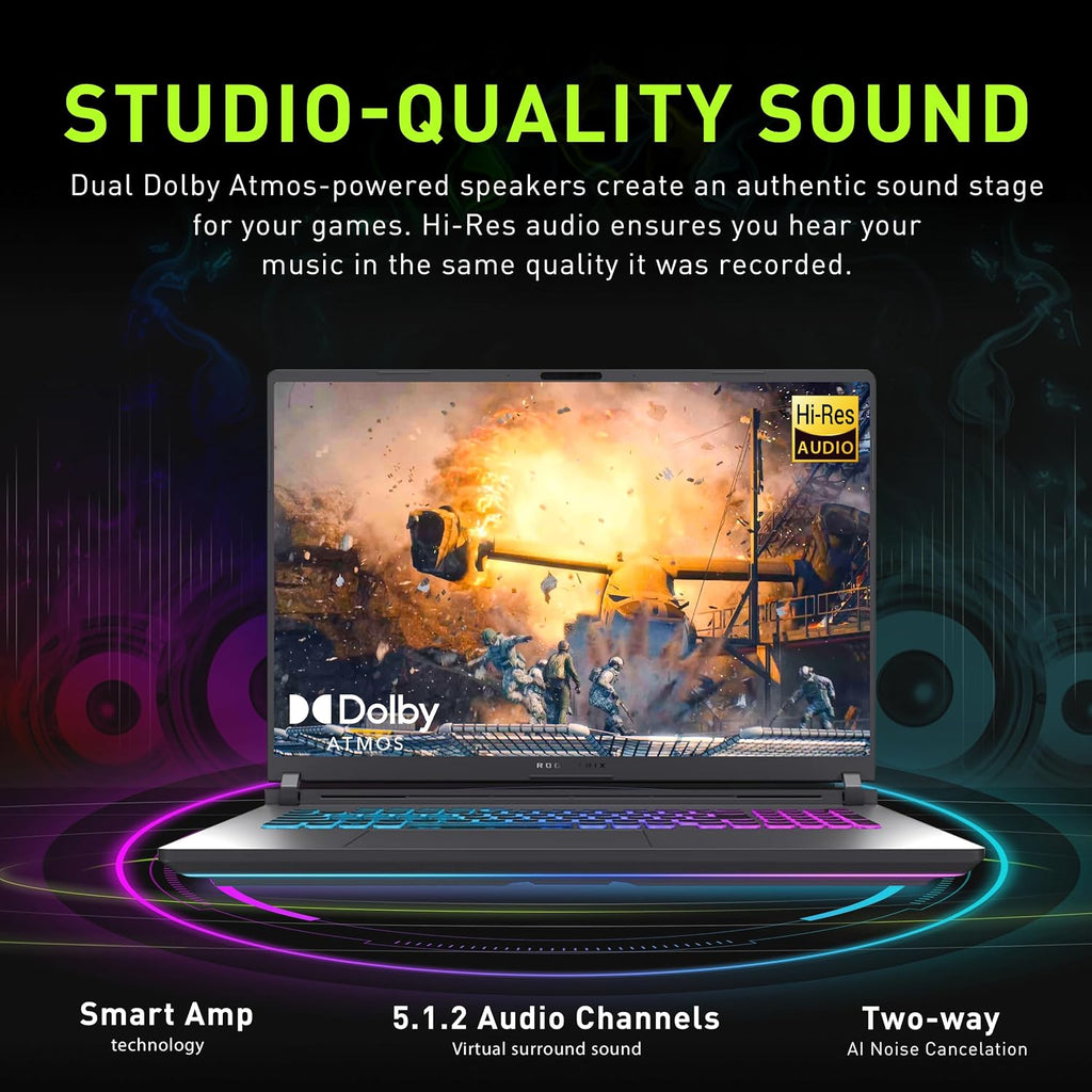 ASUS ROG Strix G18 18' 2.5K 240Hz Gaming Laptop, Intel Ultra 9 275HX, GeForce RTX 5070 Ti 12GB GDDR7, 32GB DDR5, 3TB Storage (2TB SSD+1TB Docking Station), Backlit Keyboard, Wi-Fi 7, Win 11 Pro, Gray