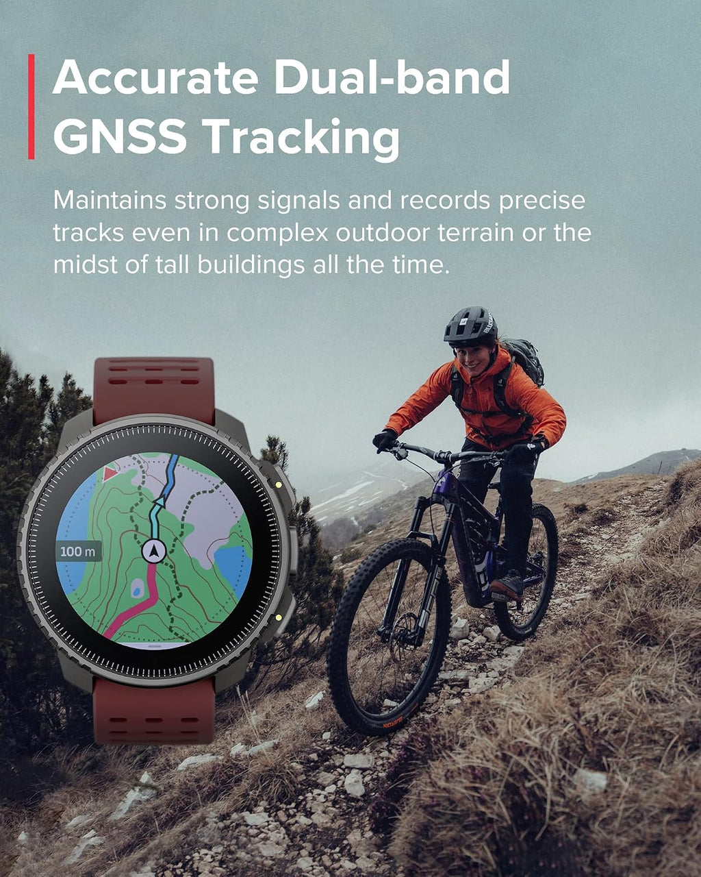 SUUNTO Vertical GPS Adventure Watch, Activity Tracker w/Dual-Band GNSS & Offline Maps, Supports 95+ Sports, Training Metrics & Recovery Insights, Solar Charging Opt. for 1yr Daily Use