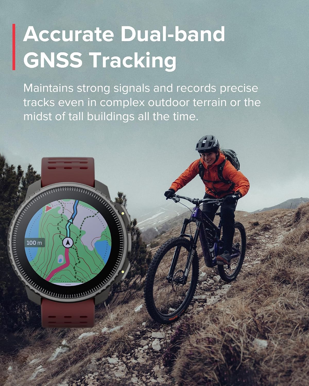 SUUNTO Vertical GPS Adventure Watch, Activity Tracker w/Dual-Band GNSS & Offline Maps, Supports 95+ Sports, Training Metrics & Recovery Insights, Solar Charging Opt. for 1yr Daily Use