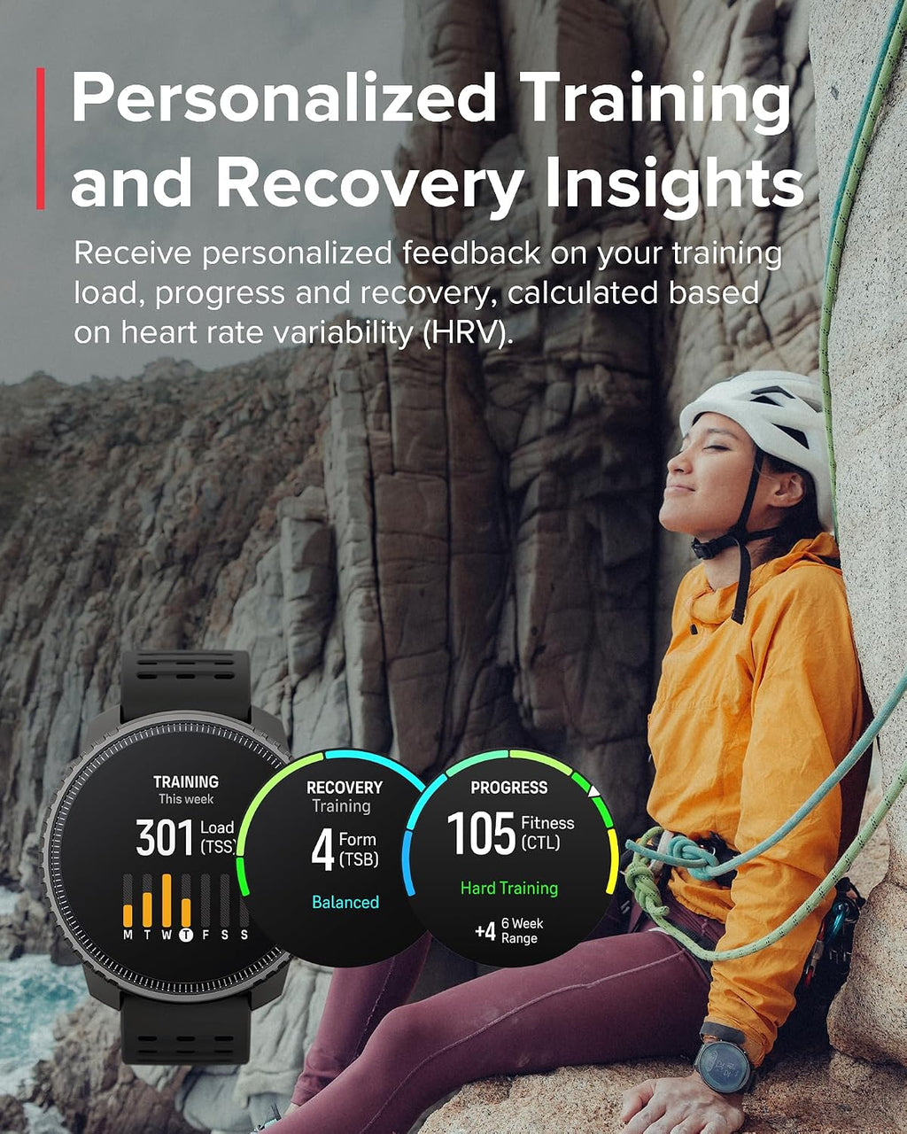 SUUNTO Vertical GPS Adventure Watch, Activity Tracker w/Dual-Band GNSS & Offline Maps, Supports 95+ Sports, Training Metrics & Recovery Insights, Solar Charging Opt. for 1yr Daily Use