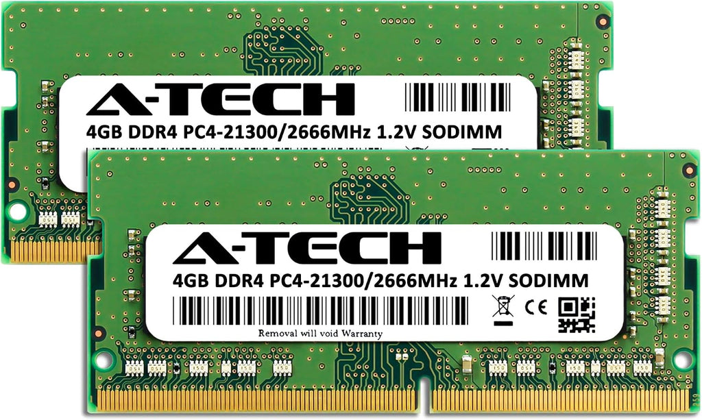A-Tech 8GB Kit (2x4GB) RAM for MSI GF63 Thin Laptop | DDR4 2666MHz PC4-21300 SODIMM 1.2V 260-Pin Non-ECC SO-DIMM Memory Upgrade