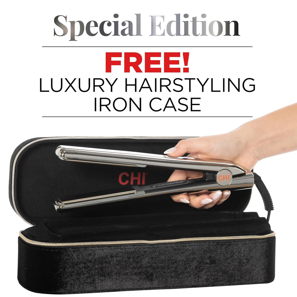 CHI G2 Special Holiday Edition Titanium Hairstyling Flat Iron, Hair Straightener for A Smooth Finish, 60-Second Heat Up, 1' Iron