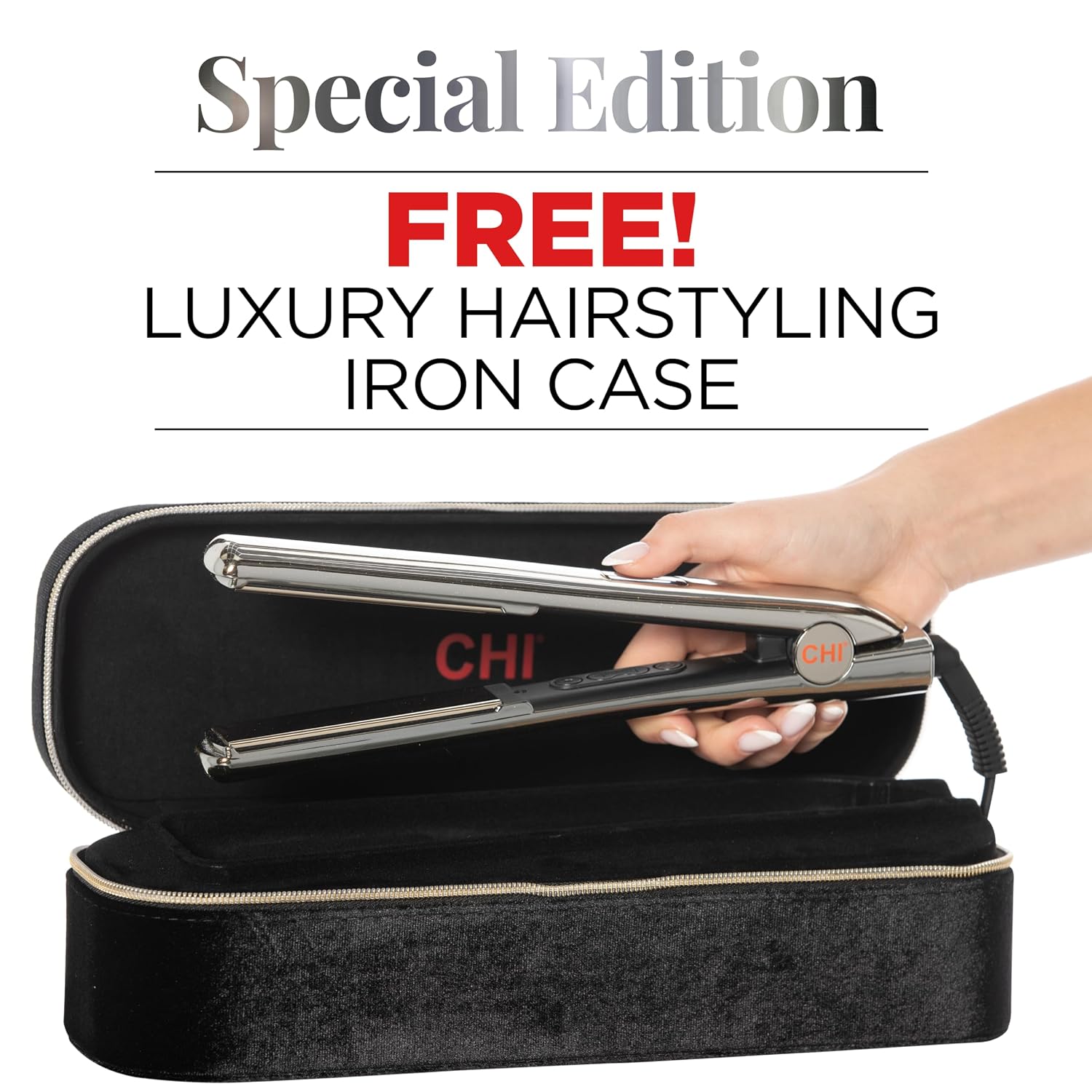 CHI G2 Special Holiday Edition Titanium Hairstyling Flat Iron, Hair Straightener for A Smooth Finish, 60-Second Heat Up, 1' Iron