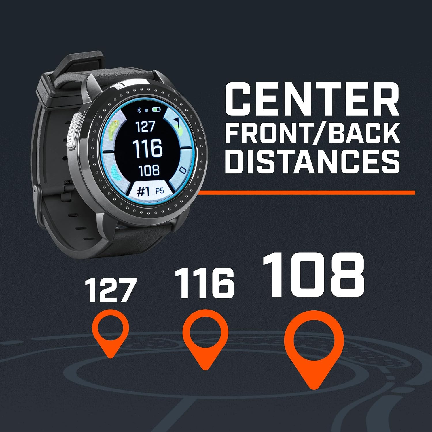 Bushnell Golf iON Elite GPS Watch – Color Touchscreen, Slope‑Adjusted Yardages, 38,000+ Courses, Shot Tracker, USB‑C, Magnetic Charger