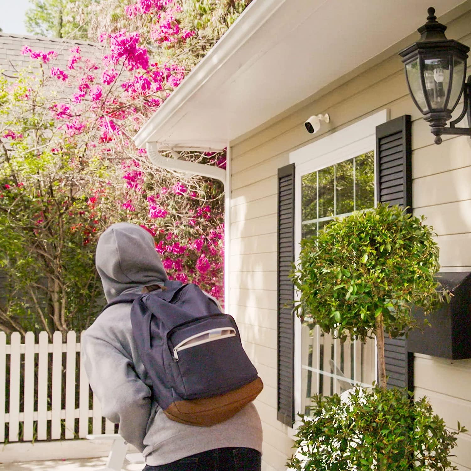 Arlo Essential Spotlight 4 Cameras + 1 Solar Panel, Motion Only Alert Type