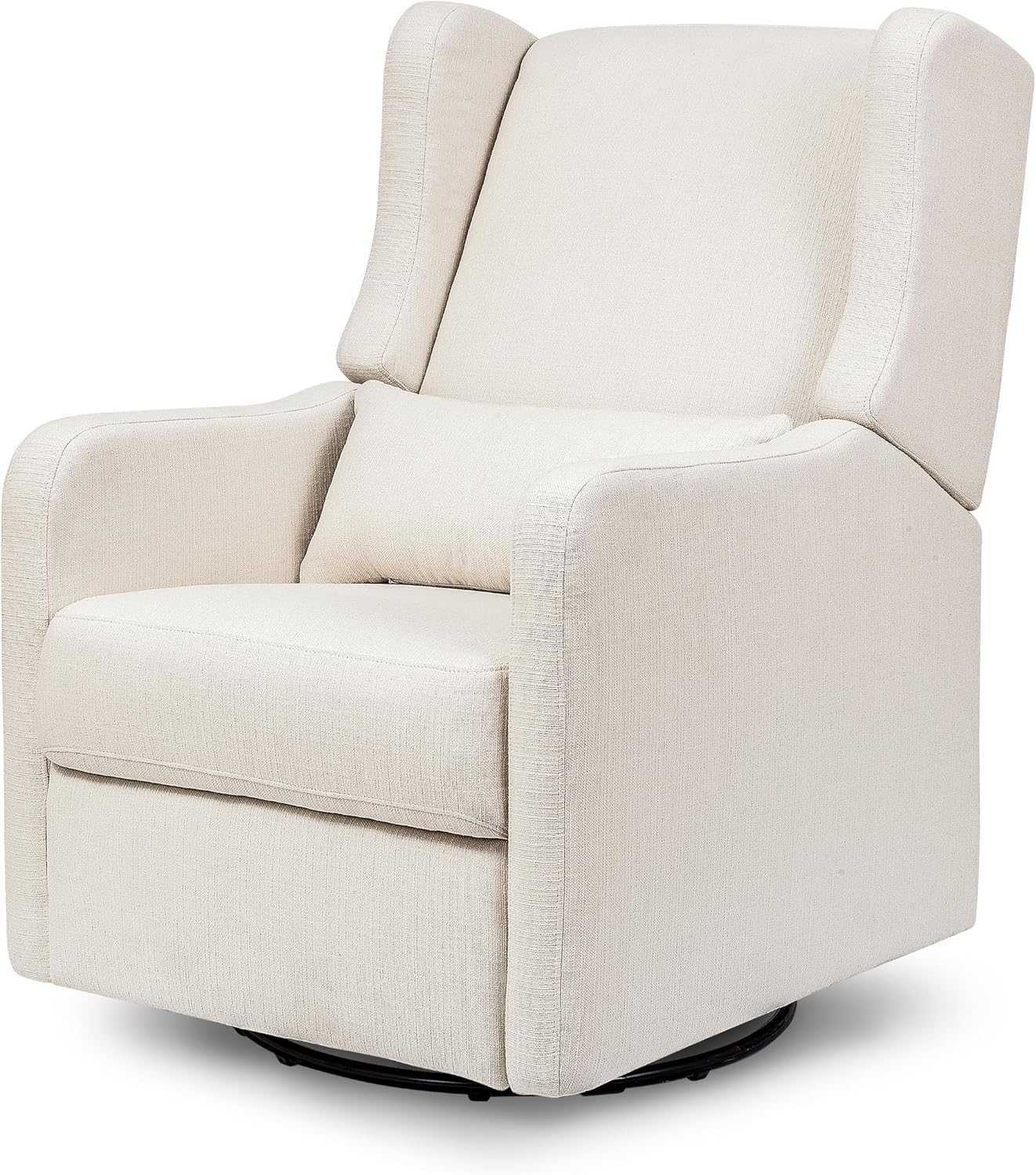 Carter's Arlo Glider Recliner Nursery Chair - Water & Stain Resistant Glider Rocking Chair for Nursery - GREENGUARD Gold, FSC & Certi-PUR US Certified - Cozy Cream Swivel Rocker Recliner Chair