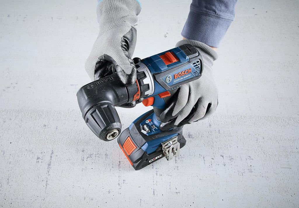 BOSCH GXL18V-270B22 18V Brushless 2 Tool Combo Kit with 5-in-1 Flexiclick Cordless Drill Driver and StarlockPlus Oscillating Multi Tool (Tool Set Includes: CORE18V Battery, Charger & Attachments)