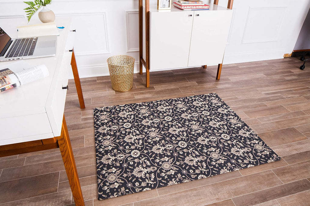 Anji Mountain Rug'd Office Chair Mat for Carpet & Hardwood Floor - Jacquard Woven, Anti-Slip Backing, Low Pile, Floor Protector Desk Chair Mat, Office Rugs for Rolling Chairs (Alhambra - 36' x 48')
