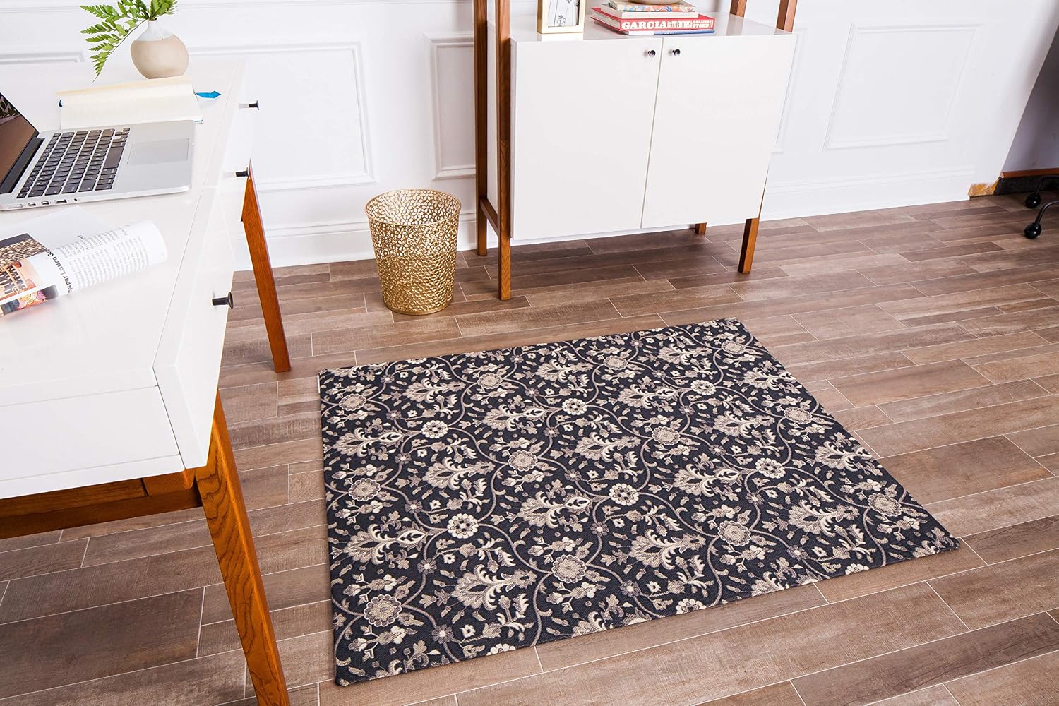 Anji Mountain Rug'd Office Chair Mat for Carpet & Hardwood Floor - Jacquard Woven, Anti-Slip Backing, Low Pile, Floor Protector Desk Chair Mat, Office Rugs for Rolling Chairs (Alhambra - 36' x 48')