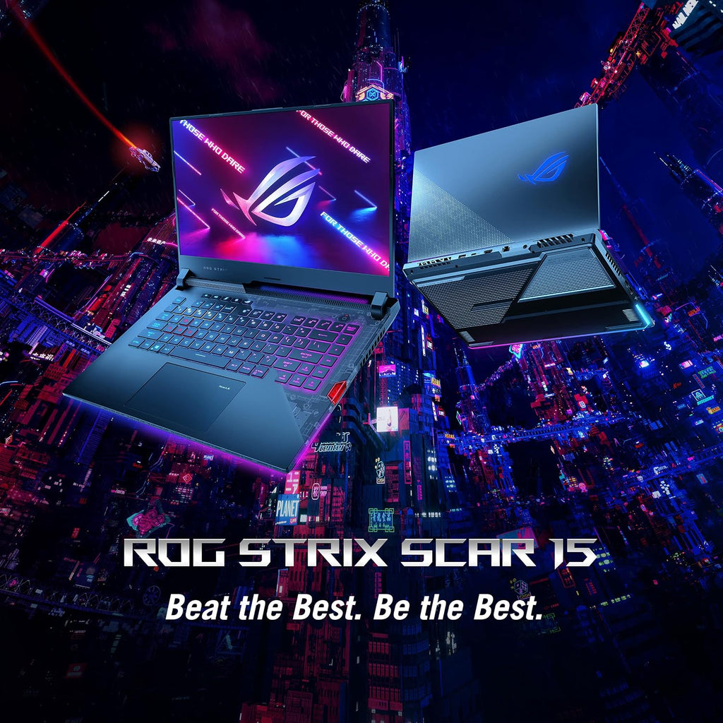 ASUS ROG Strix Scar 15 (2021) Gaming Laptop, 15.6 inch 300Hz IPS Type FHD, NVIDIA GeForce RTX 3080, AMD Ryzen 9 5900HX, 16GB DDR4, 1TB SSD, Opti-Mechanical Per-Key RGB Keyboard, Windows10, G533QS-DS96