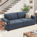 Hanherry 89' Sofa for Living Room, Modern Comfy Couch with Medium Firm Seat Cushion, Removable Cover,Wide Armrest,USB/Type-C Port,Chenille Fabric Couches for Small Space,Apartment