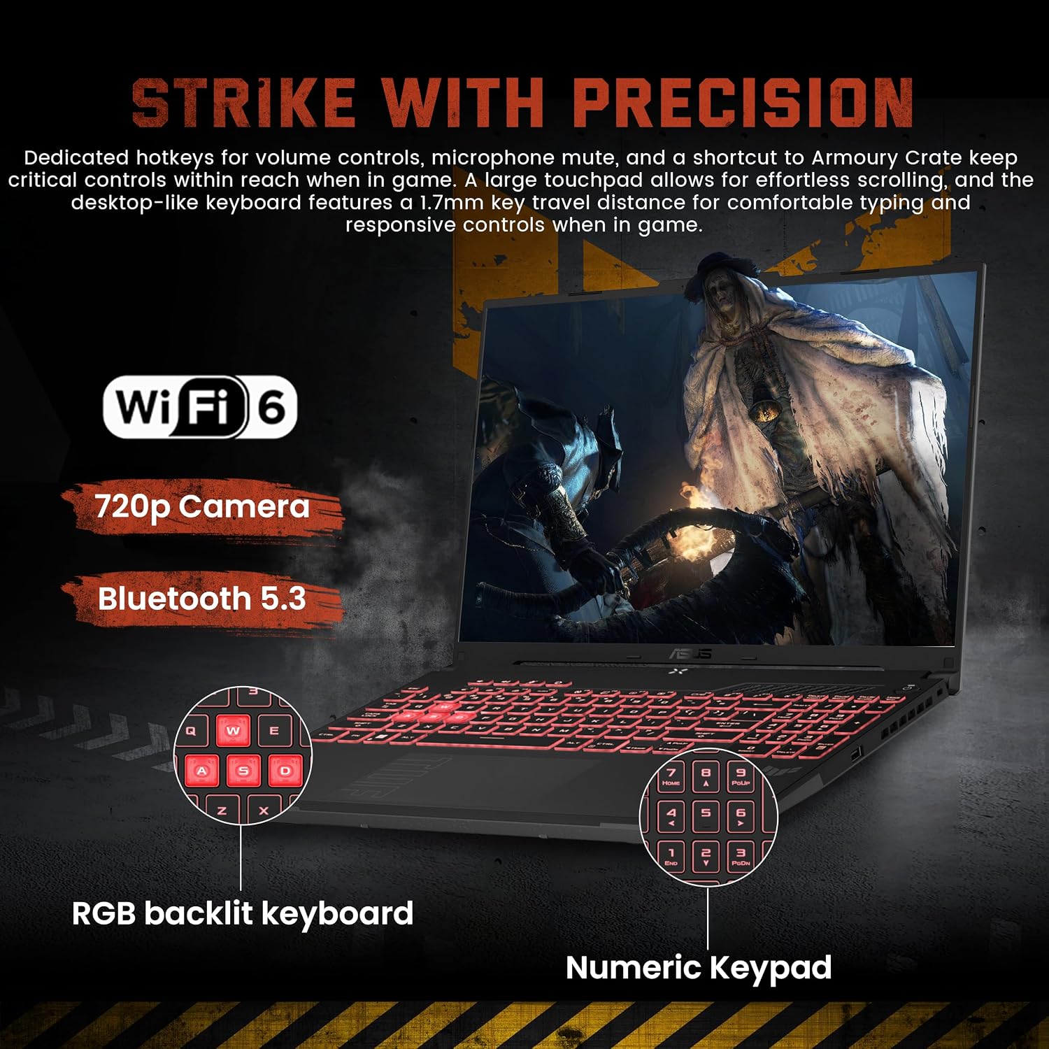 ASUS TUF A16 16' WUXGA 144Hz Gaming Laptop, AMD Ryzen 7 7445HS, NVIDIA GeForce RTX 4050, 32GB DDR5, 3TB Storage (2TB SSD+1TB Docking Station Set), RGB Backlit Keyboard, Wi-Fi 6, Win 11, Gray