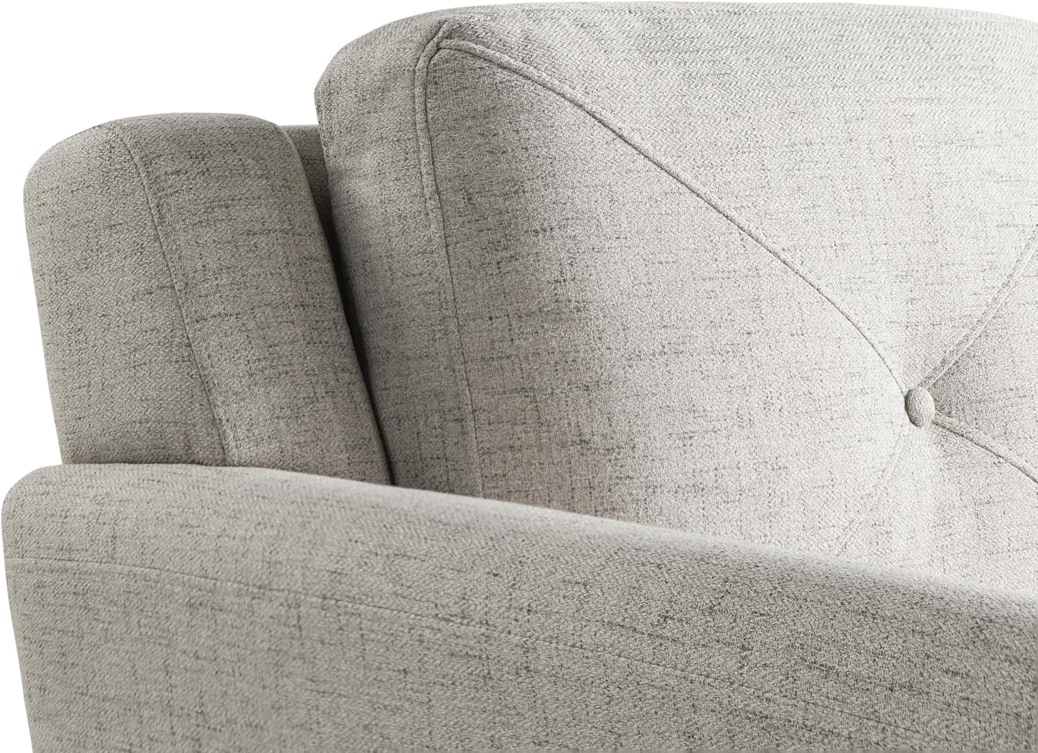 Studio Living Harrington 80.3' Sofa, Transitional Modern, Pocket Coil Comfort, Easy Assembly, Woven Fabric, Beige