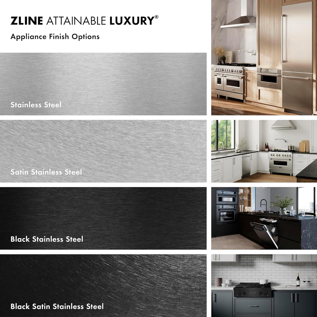 Z Line Kitchen and Bath ZLINE 24' Autograph Edition 154 Can Beverage Cooler Fridge with Adjustable Shelves in Stainless Steel with Champagne Bronze Accents (RBVZ-US-24-CB)