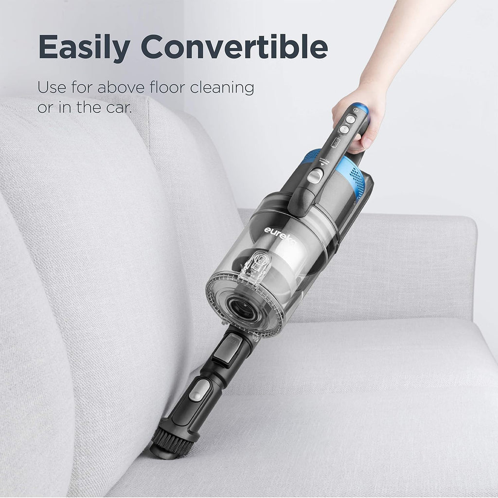 eureka Stylus Lightweight Cordless Vacuum Cleaner, 350W Powerful BLDC Motor for Multi-Flooring Deep Clean LED Headlights, Convenient Stick and Handheld Vac, Premium