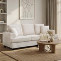Couches for Living Room, Couch Sofa with Cloud Comfy Deep-Seat, 3 Seater Modern Chenile Sofas for Living Room Bedroom Office Apartment, Beige