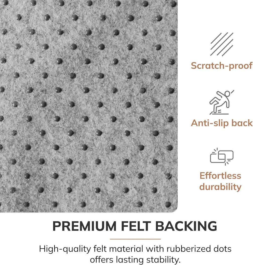 Anji Mountain Rug'd Office Chair Mat for Carpet & Hardwood Floor - Jacquard Woven, Anti-Slip Backing, Low Pile, Floor Protector Desk Chair Mat, Office Rugs for Rolling Chairs (Breeze - 36' x 48')