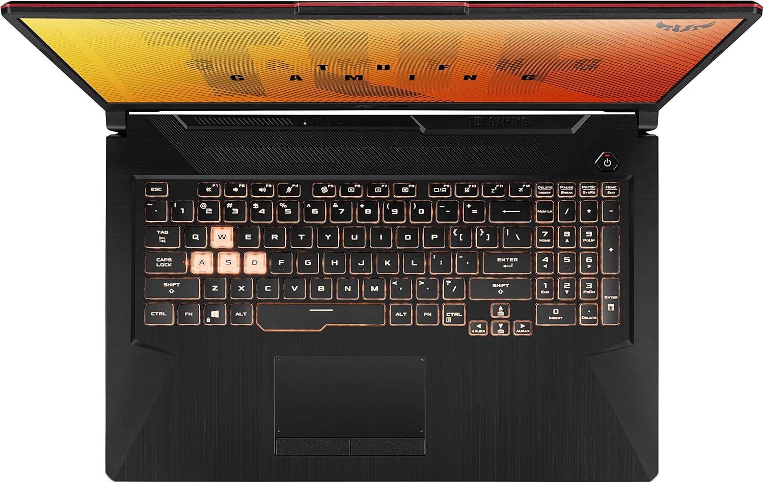 ASUS TUF Gaming F17 Gaming Laptop, 17.3' FHD IPS-Type Display, Intel Core i5-10300H, GeForce GTX 1650 Ti, 8GB DDR4, 512GB PCIe SSD, RGB Keyboard, Windows 10, Bonfire Black, FX706LI-RS53