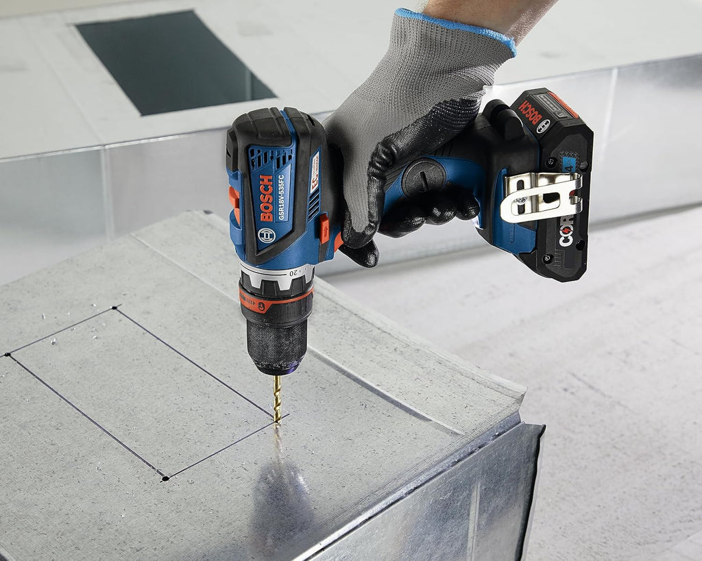 BOSCH GXL18V-270B22 18V Brushless 2 Tool Combo Kit with 5-in-1 Flexiclick Cordless Drill Driver and StarlockPlus Oscillating Multi Tool (Tool Set Includes: CORE18V Battery, Charger & Attachments)