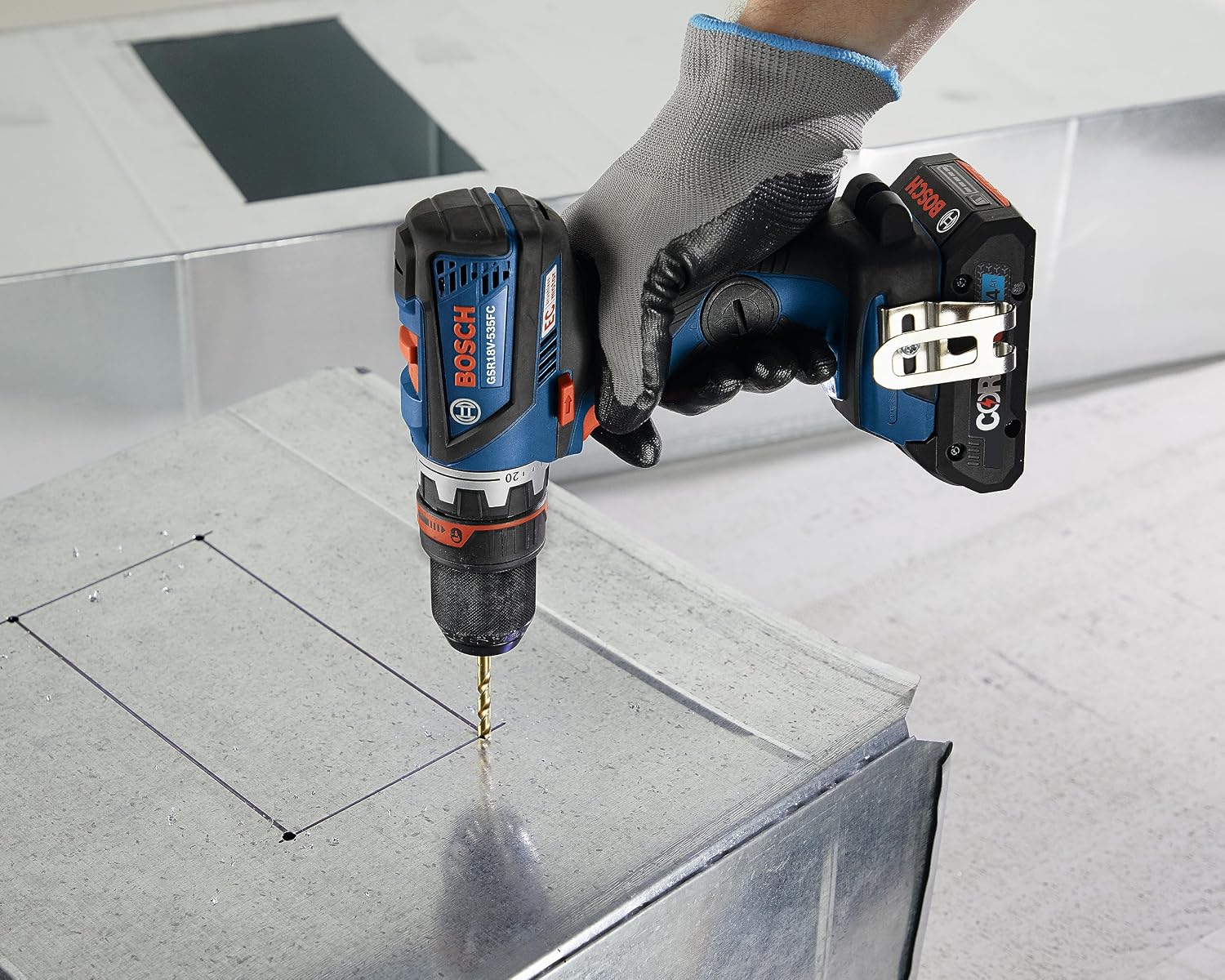 BOSCH GXL18V-270B22 18V Brushless 2 Tool Combo Kit with 5-in-1 Flexiclick Cordless Drill Driver and StarlockPlus Oscillating Multi Tool (Tool Set Includes: CORE18V Battery, Charger & Attachments)