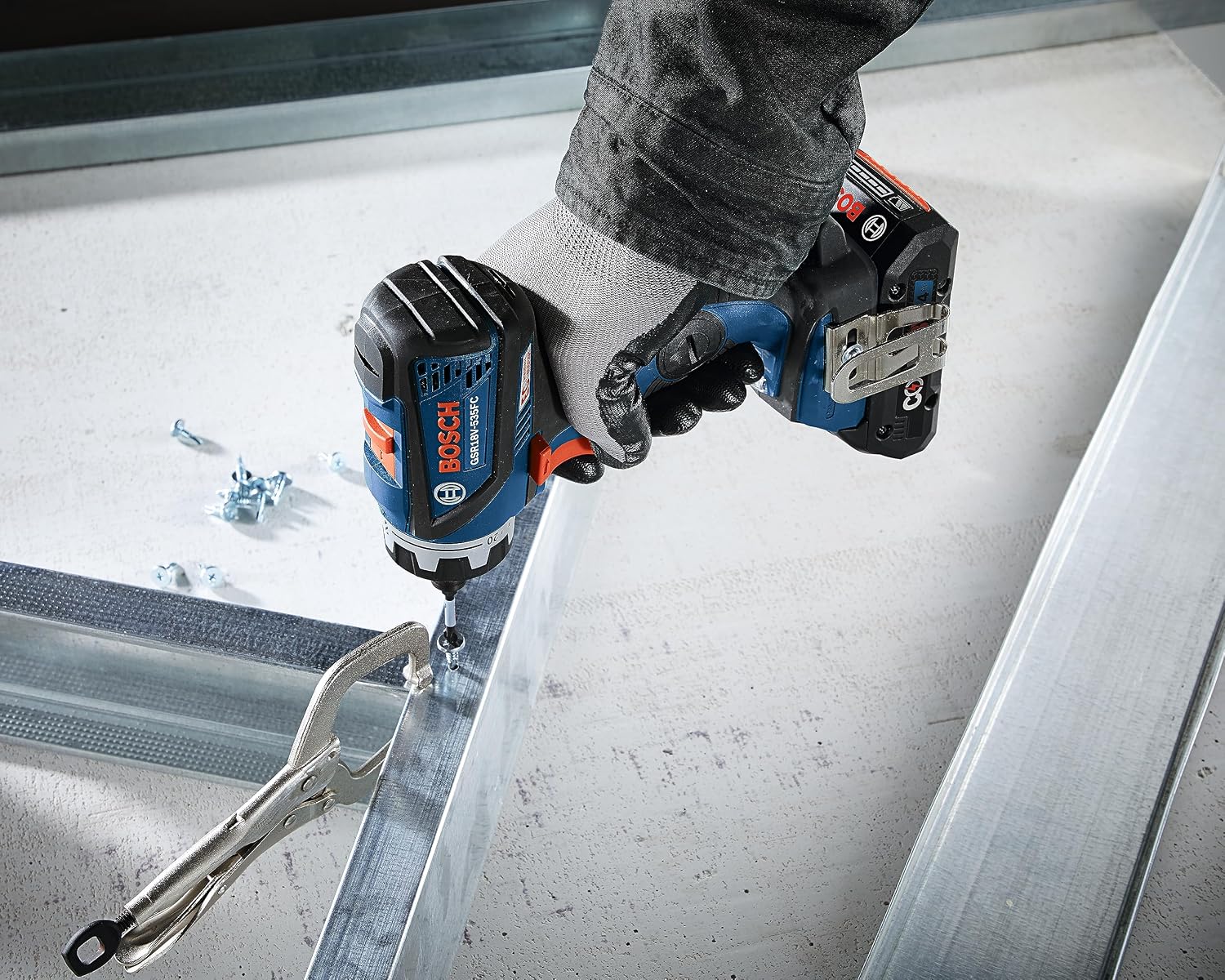 BOSCH GXL18V-270B22 18V Brushless 2 Tool Combo Kit with 5-in-1 Flexiclick Cordless Drill Driver and StarlockPlus Oscillating Multi Tool (Tool Set Includes: CORE18V Battery, Charger & Attachments)