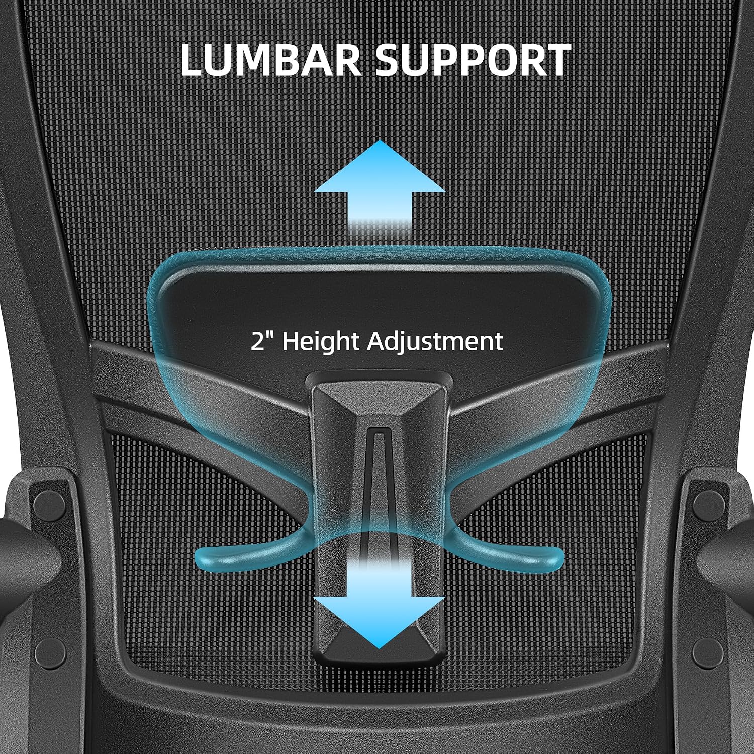 FelixKing Office Chair, Desk Chair with Adjustable Lumbar Support, Ergonomic Computer Chair with High Back and Armrest, Adjustable Height Gaming Chair Home Office Swivel Chair(Black)