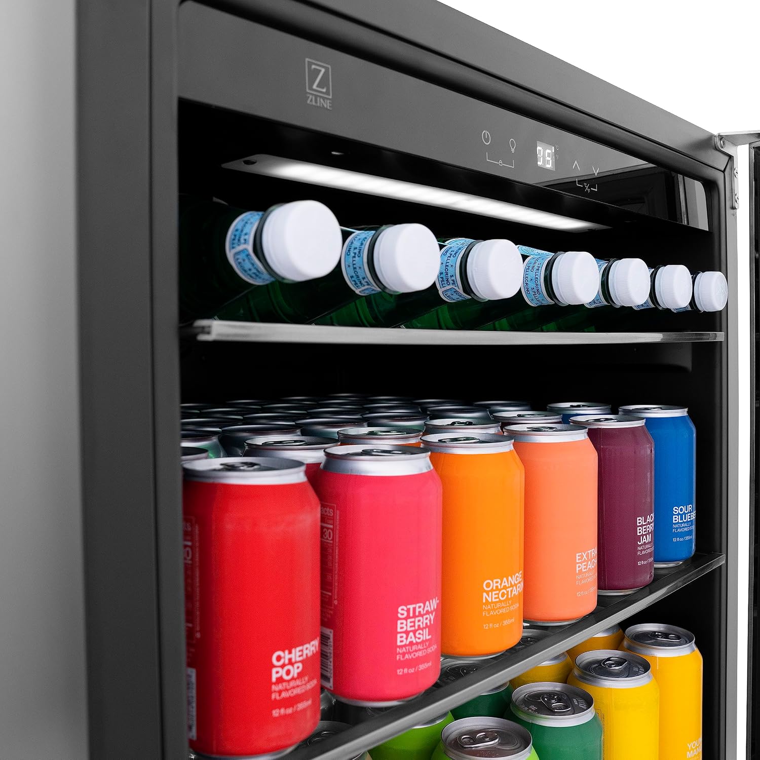 Z Line Kitchen and Bath ZLINE 24' Monument 154 Can Beverage Fridge in Stainless Steel (RBV-US-24)