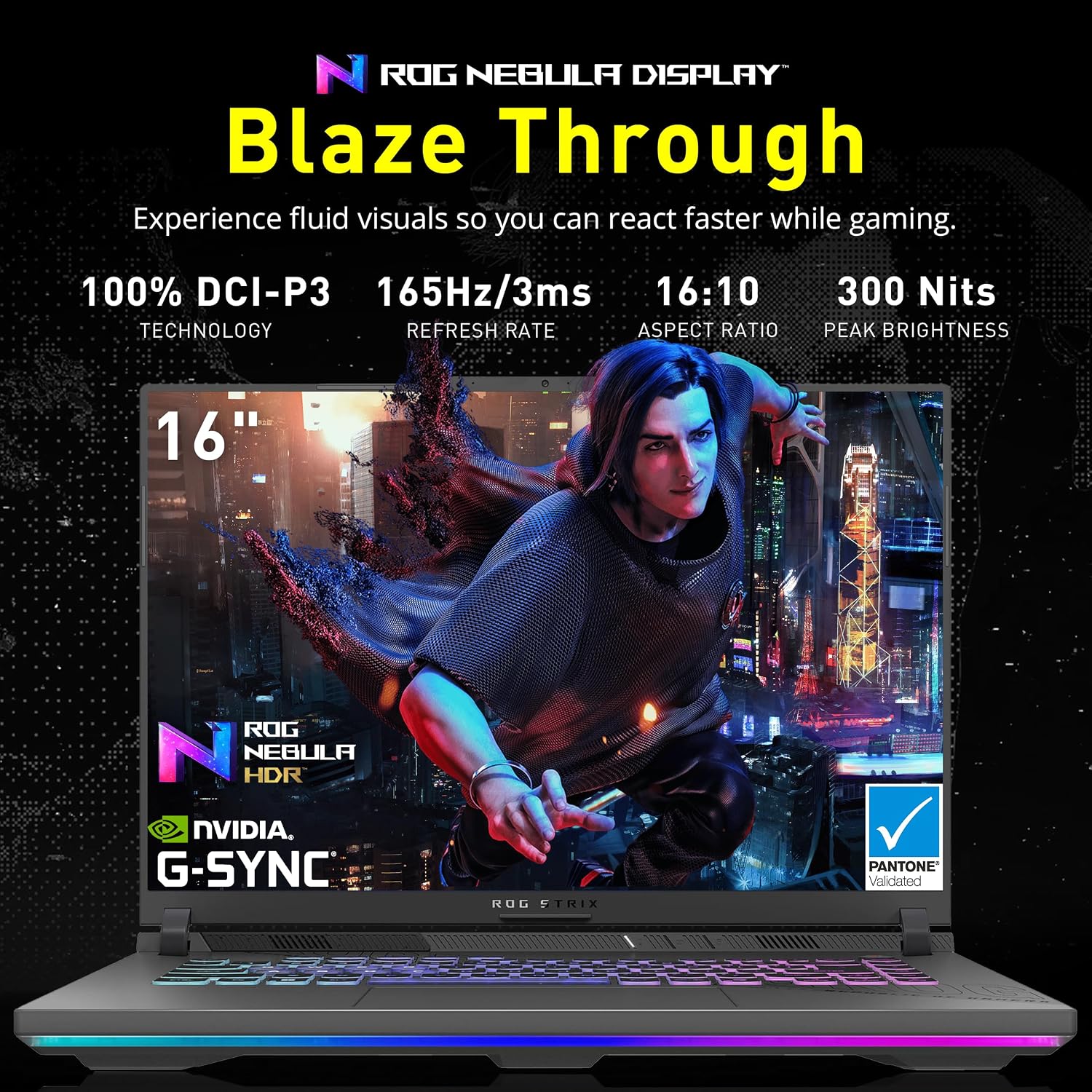 ASUS ROG Strix G16 16' WUXGA 165Hz Gaming Laptop, AMD Ryzen 9-8940HX, GeForce RTX 5070 Ti 12GB GDDR7, 64GB DDR5, 2TB PCIe SSD, RGB Backlit Keyboard, Gray, Win 11 Pro, 1TB Docking Station Set