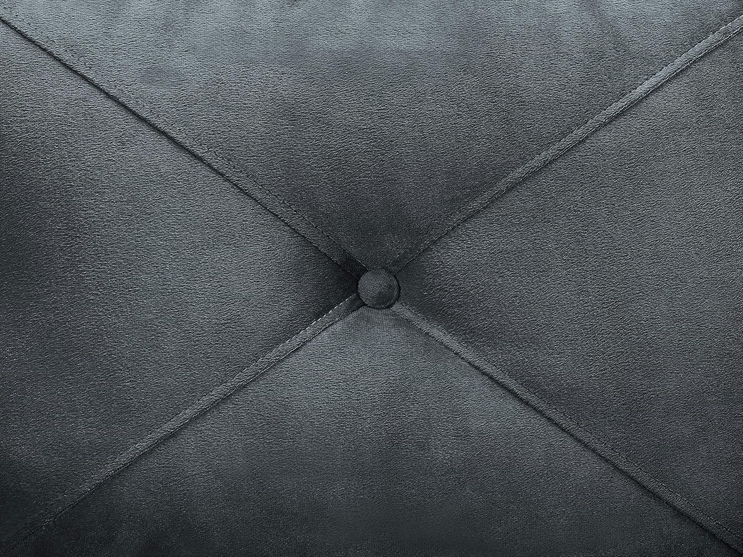 Studio Living Harrington 80.3' Sofa, Transitional Modern, Pocket Coil Comfort, Easy Assembly, Microfiber Fabric, Dark Grey